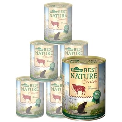 Dehner Best Nature karma dla kotów dla seniorów, jagnięcina i otręby pszenne, 6 x 400 g (2,4 kg) Dehner Best Nature karma dla kotów dla seniorów, jagnięcina i otręby pszenne, 6 x 400 g (2,4 kg)