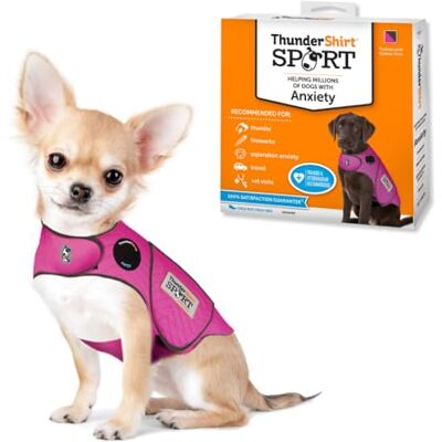 Thundershirt ubrania dla psów Dog kurtka przeciwlękowa, fuksja, XXL Thundershirt ubrania dla psów Dog kurtka przeciwlękowa, fuksja, XXL