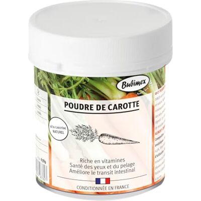 Bubimex Marchewkowy proszek 100% naturalny suplement diety dla psów i kotów Bogaty w beta-karoten Zdrowie oczu i sierści Tranzyt jelitowy 400g Bubimex Marchewkowy proszek 100% naturalny suplement diety dla psów i kotów Bogaty w beta-karoten Zdrowie oczu i sierści Tranzyt jelitowy 400g