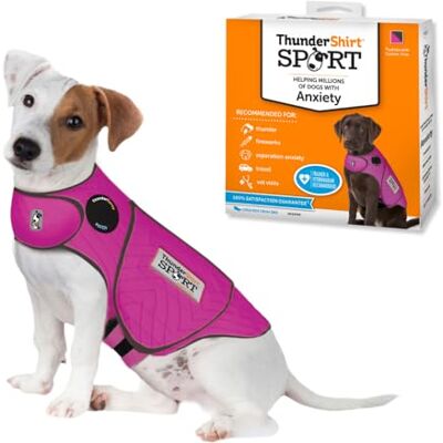Thundershirt Psy Dog kurtka przeciwlękowa, fuksja, S 6,8-11,3 kg UK Thundershirt Psy Dog kurtka przeciwlękowa, fuksja, S 6,8-11,3 kg UK