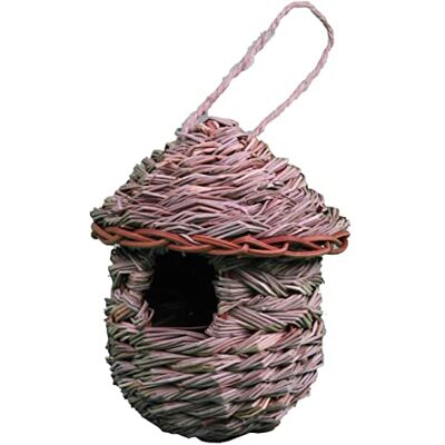 Dehner Natura Alvar, worek do gniazda dzikiego ptaka, otwór wlotowy Ø 4 cm, Ø 14 cm, wysokość 15 cm, trawa włosia Dehner Natura Alvar, worek do gniazda dzikiego ptaka, otwór wlotowy Ø 4 cm, Ø 14 cm, wysokość 15 cm, trawa włosia
