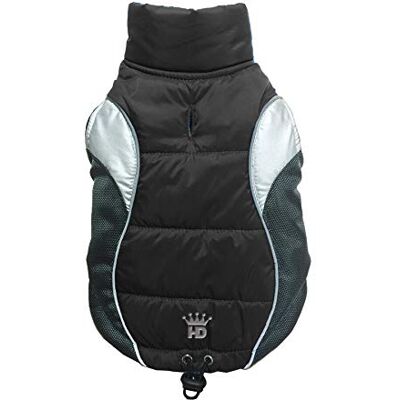 Hip Doggie HD-5WVBK-M Wave Reflective Puffer Vest Black M kurtka dla psa Hip Doggie HD-5WVBK-M Wave Reflective Puffer Vest Black M kurtka dla psa