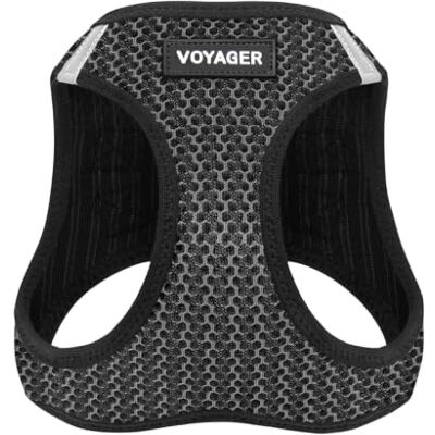 Best Pet Supplies Voyager Step-In szelki dla psa z siatki odpornej na warunki atmosferyczne, dla małych i średnich psów, szare (dwa tony), małe (obwód klatki piersiowej: 37-43 cm), (207T-GR-S) Klatka piersiowa 36–40 cm, paski odblaskowe, oddychająca sia Best Pet Supplies Voyager Step-In szelki dla psa z siatki odpornej na warunki atmosferyczne, dla małych i średnich psów, szare (dwa tony), małe (obwód klatki piersiowej: 37-43 cm), (207T-GR-S) Klatka piersiowa 36–40 cm, paski odblaskowe, oddychająca sia