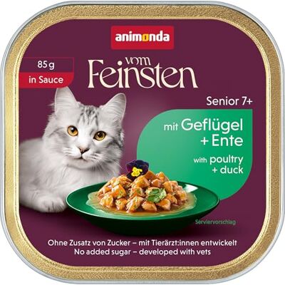 Animonda Vom Feinsten Katze Senior in Sauce mit Drób + Kaczka 85 g Animonda Vom Feinsten Katze Senior in Sauce mit Drób + Kaczka 85 g