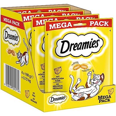 Dreamies Klassiker Przysmak dla Kotów, Ser, 4 x 180 g Dreamies Klassiker Przysmak dla Kotów, Ser, 4 x 180 g