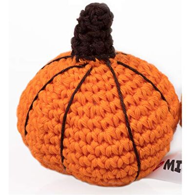 MICHI SC34 Crochet Toy Pumpkin pomarańczowa szydełkowana zabawka dla psa MICHI SC34 Crochet Toy Pumpkin pomarańczowa szydełkowana zabawka dla psa
