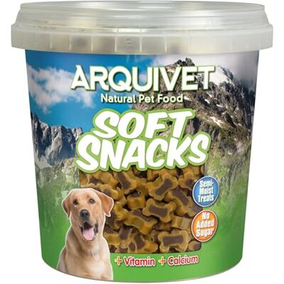 Arquivet Miękkie przekąski dla psów Kość Duo Jagnięcina i ryż Opakowanie 6 x 800 g Naturalne przekąski dla psów wszystkich ras nagrody, słodycze dla psów Arquivet Miękkie przekąski dla psów Kość Duo Jagnięcina i ryż Opakowanie 6 x 800 g Naturalne przekąski dla psów wszystkich ras nagrody, słodycze dla psów