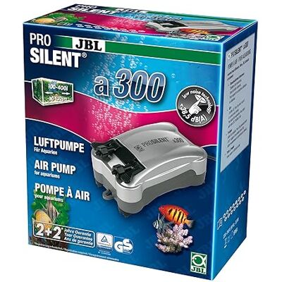 JBL ProSilent A300 pompa powietrza do akwariów z wodą słodką i morską od 100 do 400 l JBL ProSilent A300 pompa powietrza do akwariów z wodą słodką i morską od 100 do 400 l