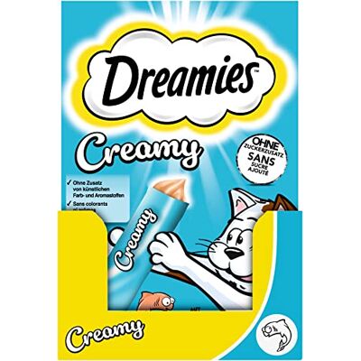 Dreamies Przysmak dla Kotów, Łosoś, 44 torebki (11 x 4 x 10 g) Dreamies Przysmak dla Kotów, Łosoś, 44 torebki (11 x 4 x 10 g)