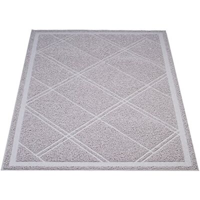 Amazon Basics Mata pod żwirek dla kota, bezzapachowa, 61 x 88,9 cm, szara Amazon Basics Mata pod żwirek dla kota, bezzapachowa, 61 x 88,9 cm, szara