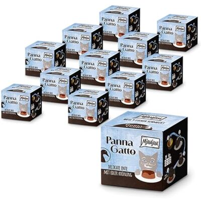 MjAMjAM – Mokra karma premium dla kotów Panna Gatto – Delikatna kaczka z wykwintną polewą, 12 opakowanie (2x80g), bezzbożowe MjAMjAM – Mokra karma premium dla kotów Panna Gatto – Delikatna kaczka z wykwintną polewą, 12 opakowanie (2x80g), bezzbożowe