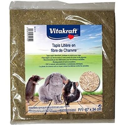 Vitakraft Dywan żwirek, konopie P/1 dla małych zwierząt 67 cm Vitakraft Dywan żwirek, konopie P/1 dla małych zwierząt 67 cm