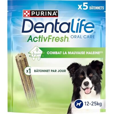 Dentalife Activfresh Zestaw 5 zabawek do żucia dla średnich psów, 115 g, codzienna higiena jamy ustnej Dentalife Activfresh Zestaw 5 zabawek do żucia dla średnich psów, 115 g, codzienna higiena jamy ustnej