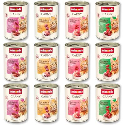 Animonda 83814 Mokra Karma dla Dorosłych Kotów Mix Smaków, 12 x 400 g Animonda 83814 Mokra Karma dla Dorosłych Kotów Mix Smaków, 12 x 400 g