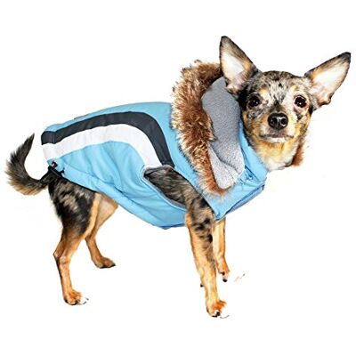 Hip Doggie HD-5SABL-M Swiss Alpine Ski Vest płaszcz dla psa, M, niebieski Hip Doggie HD-5SABL-M Swiss Alpine Ski Vest płaszcz dla psa, M, niebieski
