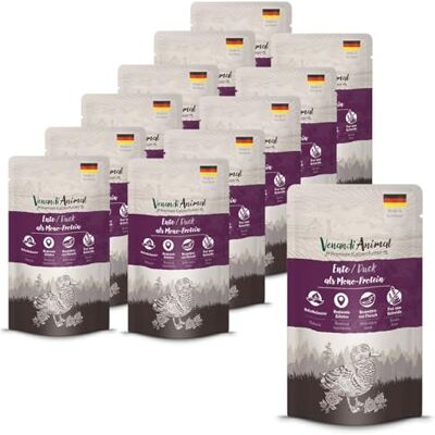 VenandiAnimal Venandi Animal Mokra karma dla kotów, kaczki jako monoprotein, 12 x 125 g, nie zawiera zbóż i jest naturalna, 1,5 kg VenandiAnimal Venandi Animal Mokra karma dla kotów, kaczki jako monoprotein, 12 x 125 g, nie zawiera zbóż i jest naturalna, 1,5 kg