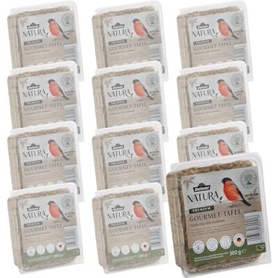 Dehner 4323853 Tacki z Karmą dla Dzikich Ptaków z Owadami, 12 x 300 g Dehner 4323853 Tacki z Karmą dla Dzikich Ptaków z Owadami, 12 x 300 g
