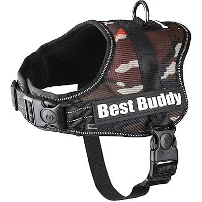Flamingo F Uprzęż Best Buddy Pluto Jungle Camouflage S 50-70CM*25MM Flamingo F Uprzęż Best Buddy Pluto Jungle Camouflage S 50-70CM*25MM