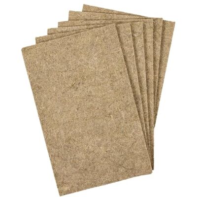 La cordeline Zestaw 6 dywaników z naturalnego konopnego żwiru, 25 x 40 cm, 1000 g/m², tło klatki dla gryzoni, królików, chomików La cordeline Zestaw 6 dywaników z naturalnego konopnego żwiru, 25 x 40 cm, 1000 g/m², tło klatki dla gryzoni, królików, chomików