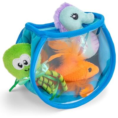 Catstages Hide & Seek Fish Bowl Interactive Cat Puzzle Toy Catstages Hide & Seek Fish Bowl Interactive Cat Puzzle Toy