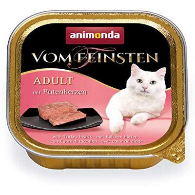 Animonda Karma dla dorosłych kotów, mokra karma dla dorosłych kotów, z sercami indyków, 32 x 100 g Animonda Karma dla dorosłych kotów, mokra karma dla dorosłych kotów, z sercami indyków, 32 x 100 g