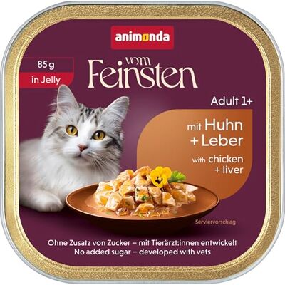 Animonda Vom Feinsten Katze Adult in Jelly mit Kurczak + Wątróbka 85 g Animonda Vom Feinsten Katze Adult in Jelly mit Kurczak + Wątróbka 85 g