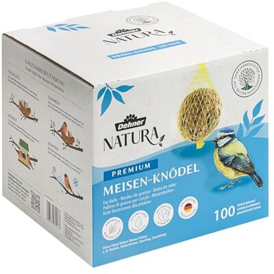 Dehner Natura Karma dla dzikich ptaków, bio-siatka, 100 sztuk po 90 g (9 kg) Dehner Natura Karma dla dzikich ptaków, bio-siatka, 100 sztuk po 90 g (9 kg)