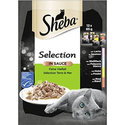 Sheba Mokra Karma dla Kotów Mix Smaków, 48 x 85 g Sheba Mokra Karma dla Kotów Mix Smaków, 48 x 85 g