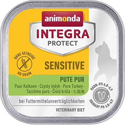 Animonda Sensitive Pute Pur (16 x 100 g), karma dietetyczna dla kotów w przypadku alergii na karmę, wrażliwa karma dla kotów alergicznych, mokra karma dla kotów bez zbóż Animonda Sensitive Pute Pur (16 x 100 g), karma dietetyczna dla kotów w przypadku alergii na karmę, wrażliwa karma dla kotów alergicznych, mokra karma dla kotów bez zbóż