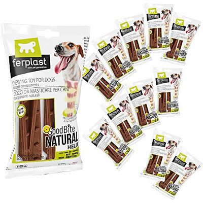 Ferplast 88862912W1 GOODBITE NATURAL HELIX S zabawka do żucia jamy ustnej, dla psów średniej wielkości (3-10 kg), naturalna, 24 sztuki po 16 g, S, smak wołowy, 32 g Ferplast 88862912W1 GOODBITE NATURAL HELIX S zabawka do żucia jamy ustnej, dla psów średniej wielkości (3-10 kg), naturalna, 24 sztuki po 16 g, S, smak wołowy, 32 g