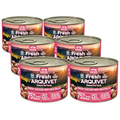 Arquivet Fresh MINI klopsiki z kurczaka 200g Opakowanie 6 sztuk Arquivet Fresh MINI klopsiki z kurczaka 200g Opakowanie 6 sztuk