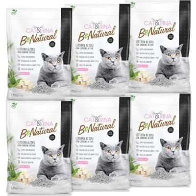 CAT&RINA 5,5 l kuweta dla kota Tofu Zbrylanie roślinne. Do 30 dni użytkowania utylizacja w organicznej lub toalecie. Piasek przeciwzapachowy z węglem aktywnym, 6 sztuk CAT&RINA 5,5 l kuweta dla kota Tofu Zbrylanie roślinne. Do 30 dni użytkowania utylizacja w organicznej lub toalecie. Piasek przeciwzapachowy z węglem aktywnym, 6 sztuk