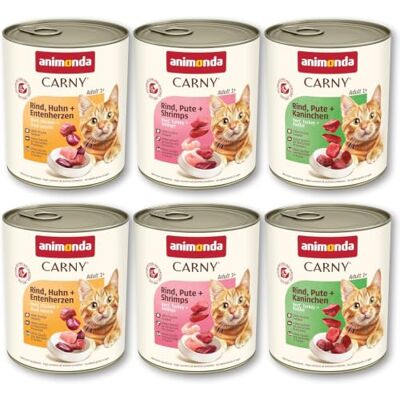 Animonda Adult Karma dla Kotów, Mix Smaków, 6 x 800 g Animonda Adult Karma dla Kotów, Mix Smaków, 6 x 800 g