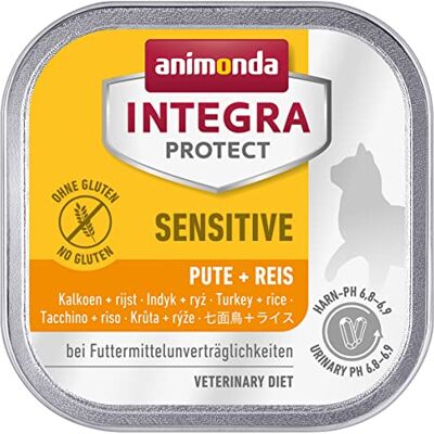 Animonda INTEGRA PROTECT karma dla kotów mokra Sensitive indyk + ryż (16 x 100 g), zalecana przez weterynarza w przypadku alergii na pokarm, opracowana przez weterynarzy karma uzupełniająca dla dorosłych kotów Animonda INTEGRA PROTECT karma dla kotów mokra Sensitive indyk + ryż (16 x 100 g), zalecana przez weterynarza w przypadku alergii na pokarm, opracowana przez weterynarzy karma uzupełniająca dla dorosłych kotów