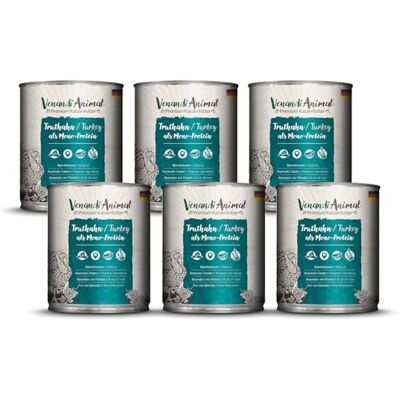 VenandiAnimal Venandi Animal Premium mokra karma dla kotów – indyk monoproteina, 6 sztuk (6 x 800 g), bez zbóż, monoproteina VenandiAnimal Venandi Animal Premium mokra karma dla kotów – indyk monoproteina, 6 sztuk (6 x 800 g), bez zbóż, monoproteina