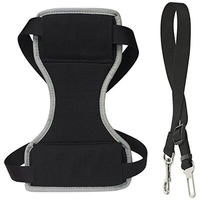 CHAPUIS SELLERIE Chapuis tapicerka więcej bezpieczeństwa uprząż dla psa samochodu nylon czarny CHAPUIS SELLERIE Chapuis tapicerka więcej bezpieczeństwa uprząż dla psa samochodu nylon czarny