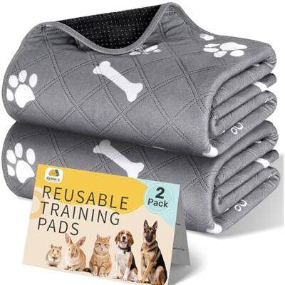 Gimars Washable Pet Urine Pad, 2 opakowania 50*60 cm Mata wielokrotnego użytku dla szczeniąt dla psów, szybko wchłaniające się poduszki dla psów, kotów, świnek morskich Gimars Washable Pet Urine Pad, 2 opakowania 50*60 cm Mata wielokrotnego użytku dla szczeniąt dla psów, szybko wchłaniające się poduszki dla psów, kotów, świnek morskich