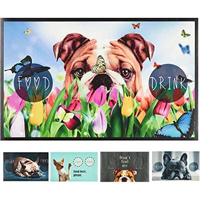 Pets Club Podkładka pod miskę dla psa i kota mata 49 x 79 cm miska na jedzenie podkładka 8 motywów (dog) Pets Club Podkładka pod miskę dla psa i kota mata 49 x 79 cm miska na jedzenie podkładka 8 motywów (dog)