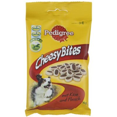 Pedigree Przekąska dla psa Cheesy Bites z serem i mięsem 70 g, opakowanie 12 szt. (12 x 70 g) Pedigree Przekąska dla psa Cheesy Bites z serem i mięsem 70 g, opakowanie 12 szt. (12 x 70 g)