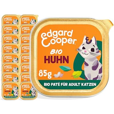 Edgard & Cooper mokra karma dla kotów, (bio kurczak, 85 g x 16), ekologiczna, bez zbóż, pełna świeżego mięsa i naturalnych składników, odpowiednia dla sterylizowanych i aktywnych kotów, wysoka Edgard & Cooper mokra karma dla kotów, (bio kurczak, 85 g x 16), ekologiczna, bez zbóż, pełna świeżego mięsa i naturalnych składników, odpowiednia dla sterylizowanych i aktywnych kotów, wysoka