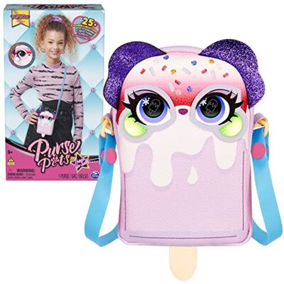 Purse Pets 6065752 Fashion, Treat Yo interaktywna zabawka dla zwierząt domowych i torebka ze świecącymi policzkami, ponad 25 dźwięków i reakcji, zabawka dla dzieci, rozmiar M Purse Pets 6065752 Fashion, Treat Yo interaktywna zabawka dla zwierząt domowych i torebka ze świecącymi policzkami, ponad 25 dźwięków i reakcji, zabawka dla dzieci, rozmiar M