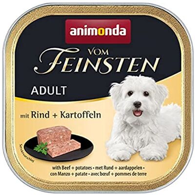 Animonda Karma dla dorosłych, mokra karma dla dorosłych psów, ze wołowiną i ziemniakami, 22 x 150 g Animonda Karma dla dorosłych, mokra karma dla dorosłych psów, ze wołowiną i ziemniakami, 22 x 150 g