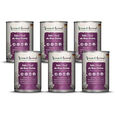 VenandiAnimal Venandi Animal Mokra karma premium dla kotów – kaczka monoproteina, 6 sztuk (6 x 400 g), bez zbóż, monoproteina VenandiAnimal Venandi Animal Mokra karma premium dla kotów – kaczka monoproteina, 6 sztuk (6 x 400 g), bez zbóż, monoproteina