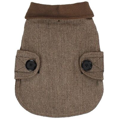 Bh Pet Gear brązowy tweed groszek płaszcz duży, akryl, wielokolorowy, 25,4 x 30,48 x 1,27 cm Bh Pet Gear brązowy tweed groszek płaszcz duży, akryl, wielokolorowy, 25,4 x 30,48 x 1,27 cm