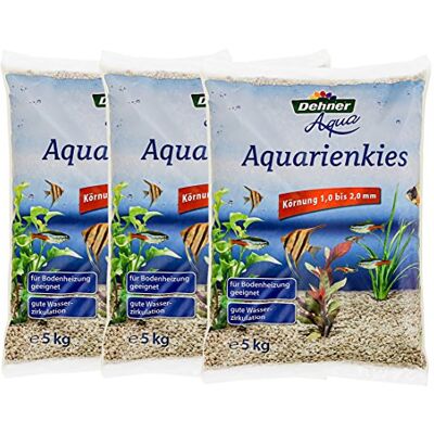Dehner Żwir do akwarium, biały, ziarnistość 1-2 mm, 3 x 5 kg (15 kg) Dehner Żwir do akwarium, biały, ziarnistość 1-2 mm, 3 x 5 kg (15 kg)