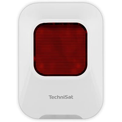 TechniSat TECHNISMART Syrena wewnętrzna – rozszerzenie do systemu alarmowego TECHNISMART (alarm włamania, głośność 90 dB, czerwone pulsujące światło, bezprzewodowe zasilanie bateryjne, łatwe TechniSat TECHNISMART Syrena wewnętrzna – rozszerzenie do systemu alarmowego TECHNISMART (alarm włamania, głośność 90 dB, czerwone pulsujące światło, bezprzewodowe zasilanie bateryjne, łatwe