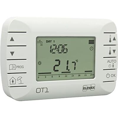VEMER VE794100 OT1 tygodniowy chronotermostat modułowy do kotła z protokołem OpenTherm klasy V, biały VEMER VE794100 OT1 tygodniowy chronotermostat modułowy do kotła z protokołem OpenTherm klasy V, biały