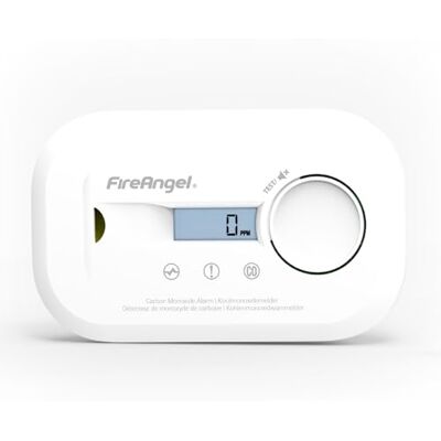 Fire Angel Cyfrowy Czujnik Tlenku Węgla FA6812 z Wyświetlaczem LCD, 10-letni Czujnik CO, Przenośny Alarm do Domu, Podróży i Przyczepy Kempingowej Fire Angel Cyfrowy Czujnik Tlenku Węgla FA6812 z Wyświetlaczem LCD, 10-letni Czujnik CO, Przenośny Alarm do Domu, Podróży i Przyczepy Kempingowej