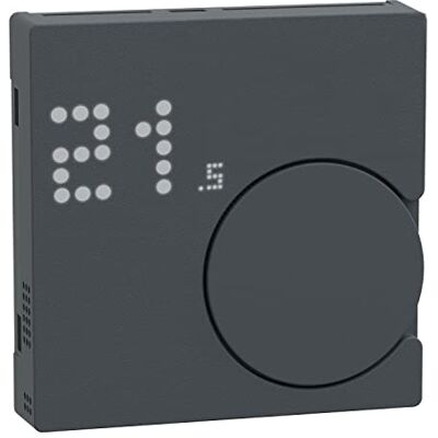 Schneider Electric Wiser Connected moduł regulatora temperatury pomieszczenia, TPM antracyt, podtynkowy, system M, Smart Home, oszczędność energii, kompatybilny z Amazon Alexa i Google Home Schneider Electric Wiser Connected moduł regulatora temperatury pomieszczenia, TPM antracyt, podtynkowy, system M, Smart Home, oszczędność energii, kompatybilny z Amazon Alexa i Google Home