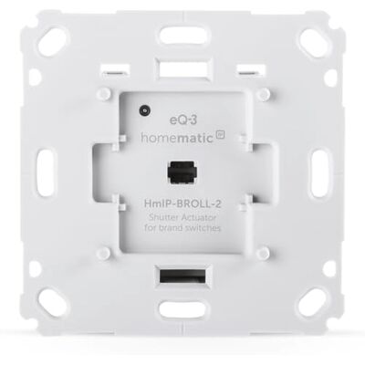 Homematic IP 151322A0 Smart Home Przełącznik do Rolety, Inteligentne Sterowanie Roletami i Markizami, Również za Pomocą Darmowej Aplikacji, Szary, 71x71mm Homematic IP 151322A0 Smart Home Przełącznik do Rolety, Inteligentne Sterowanie Roletami i Markizami, Również za Pomocą Darmowej Aplikacji, Szary, 71x71mm